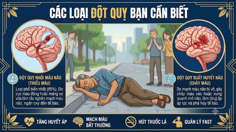 Các loại đột quỵ bạn cần biết