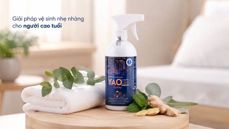 Xịt tắm khô thảo dược Yaocare Medic