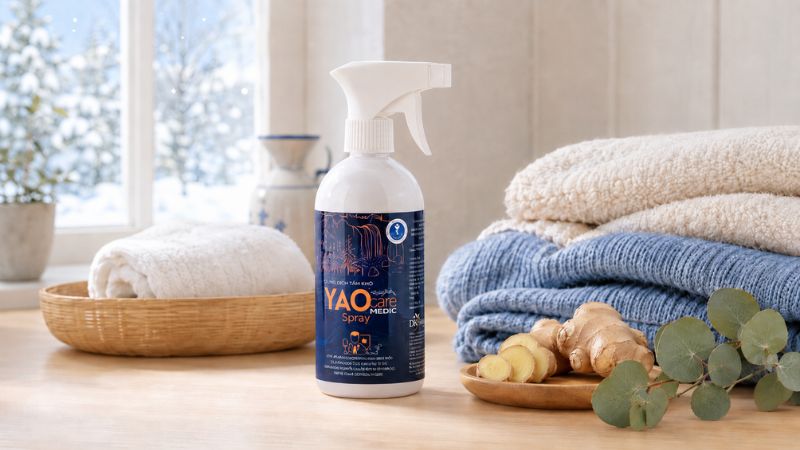 Xịt tắm khô thảo dược Yaocare Medic dùng trong mùa đông